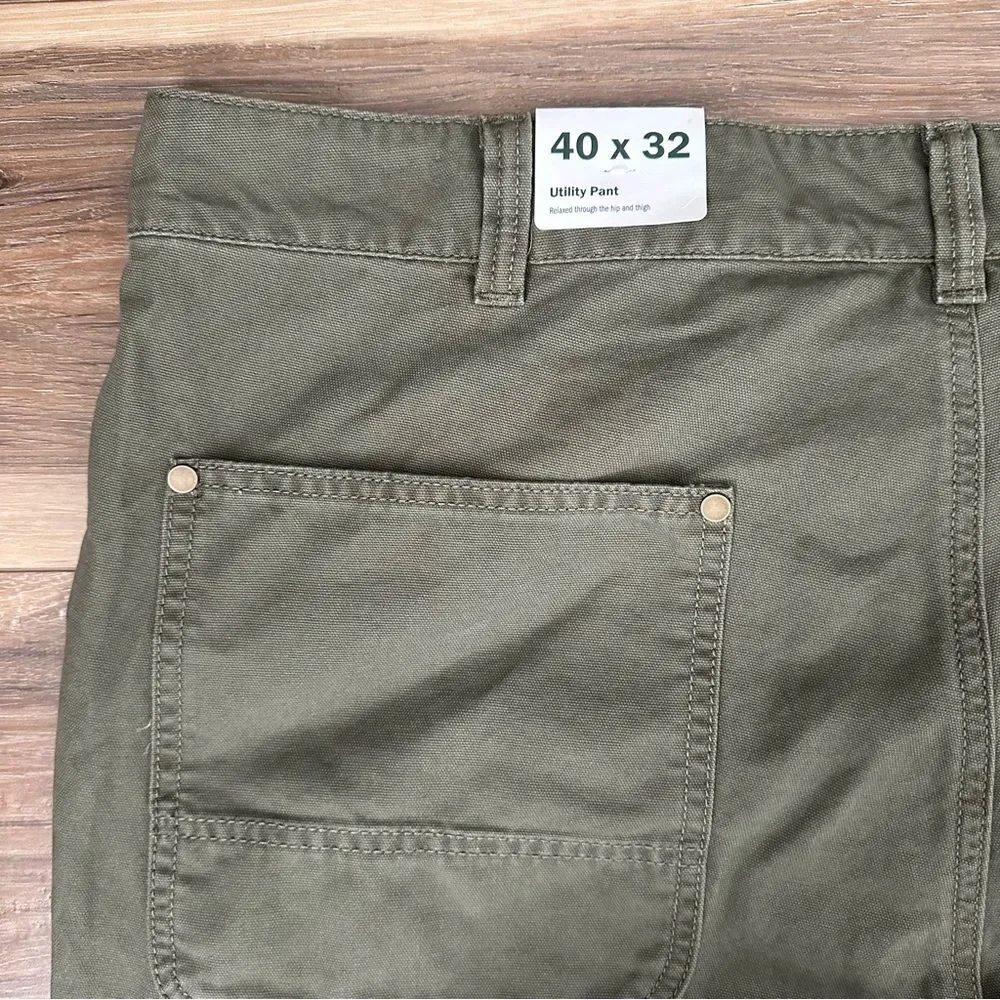 Alpine Design Men’s Utility Pants NWT Vintage Olive 40x32 Workwear